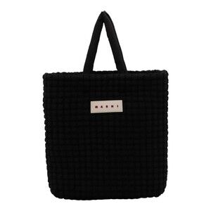 Marni Textured Black Tote Bag With Padded Handles - NWT